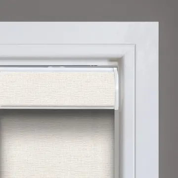 Close-up of the blackout roller fabric and cassette